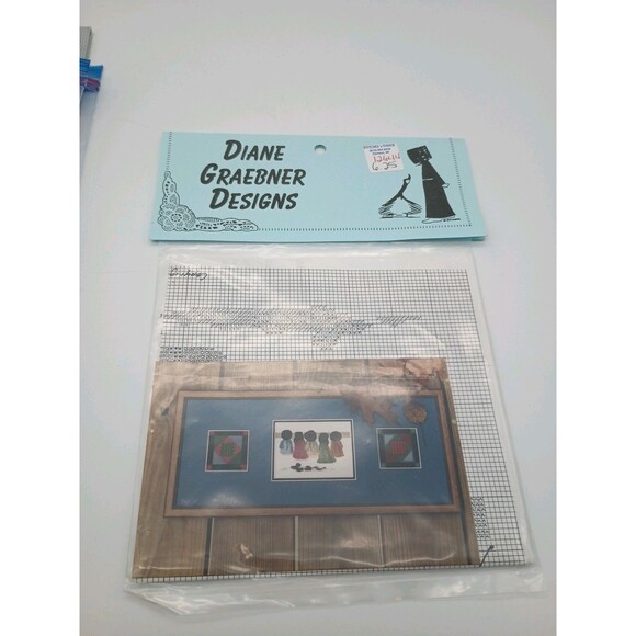 Diane Graebner Designs Counted Cross Stitch Cool Day Frocks Amish Chart Laundry - Picture 2 of 4